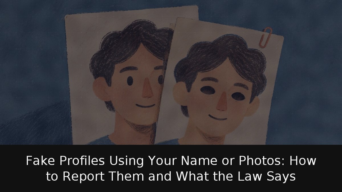 Fake Profiles Using Your Name or Photos: How to Report Them and What the Law Says