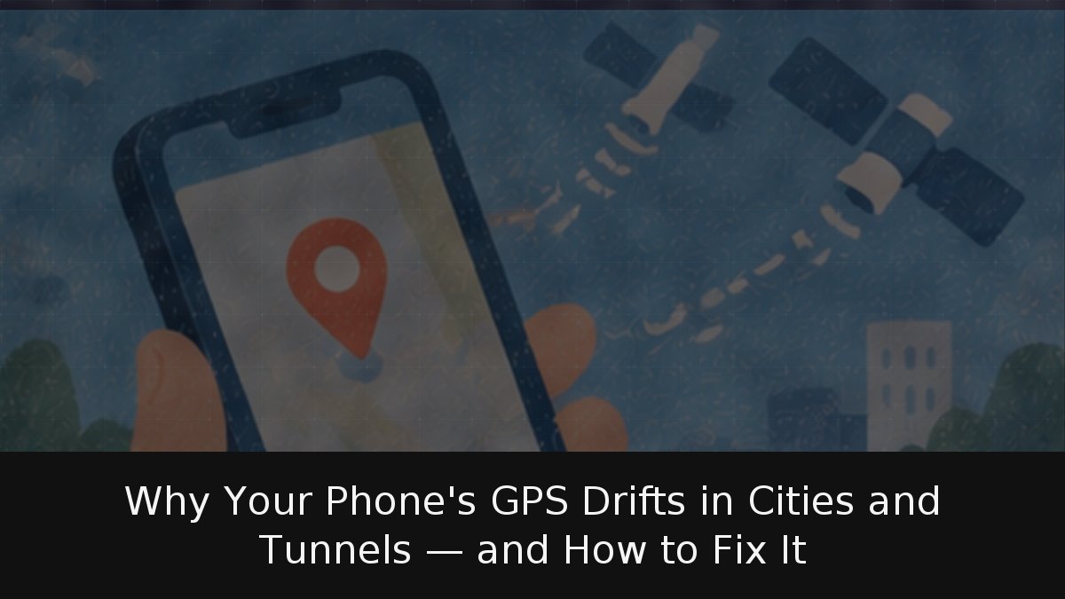Why Your Phone’s GPS Drifts in Cities and Tunnels — and How to Fix It