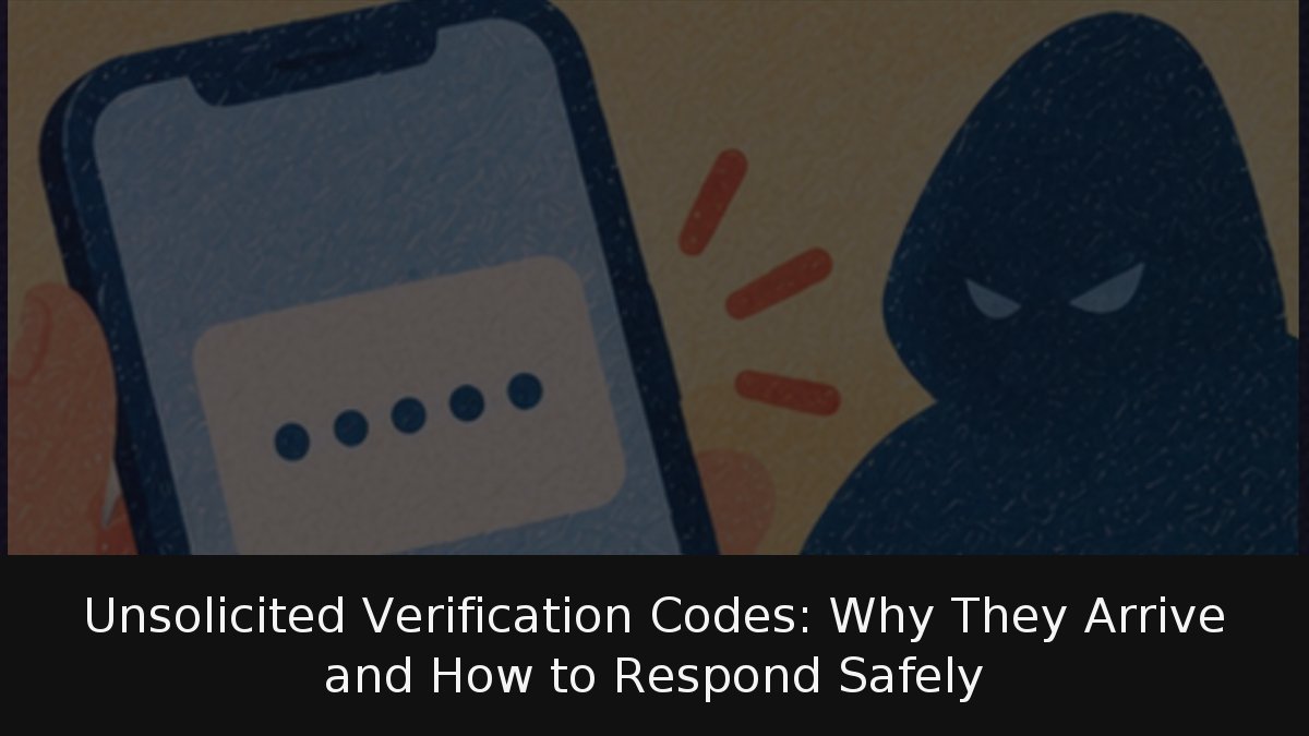 Unsolicited Verification Codes: Why They Arrive and How to Respond Safely